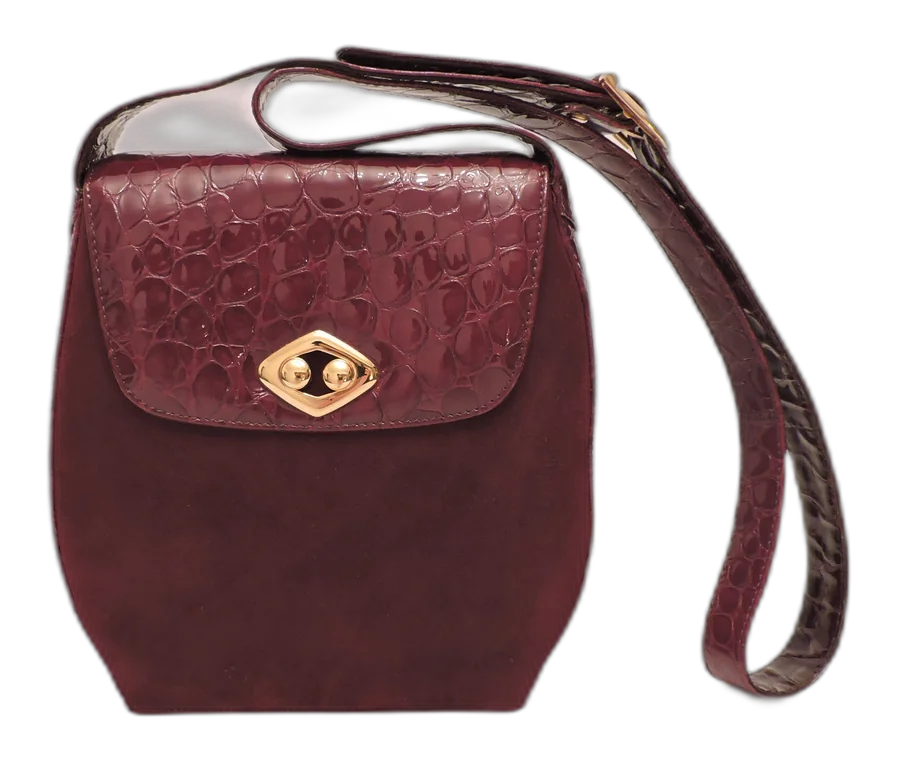 Burgundy Leather Shoulder Bag
