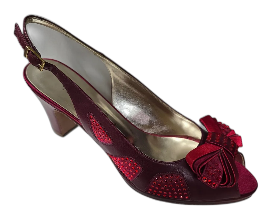 Burgundy/Wine Bow Set