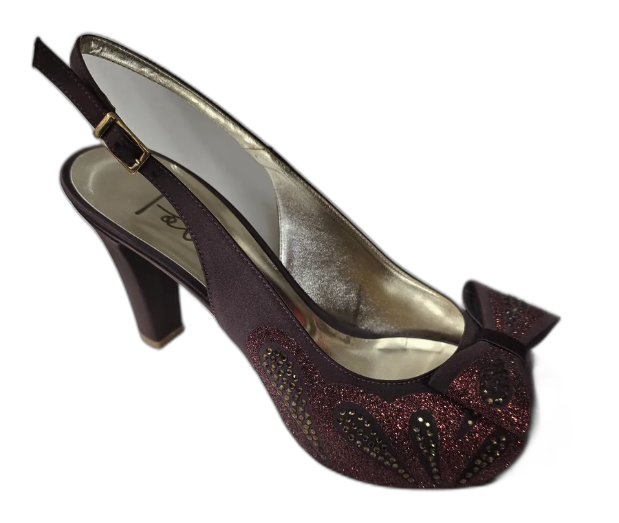 Chocolate Brown Glittered Butterfly Set