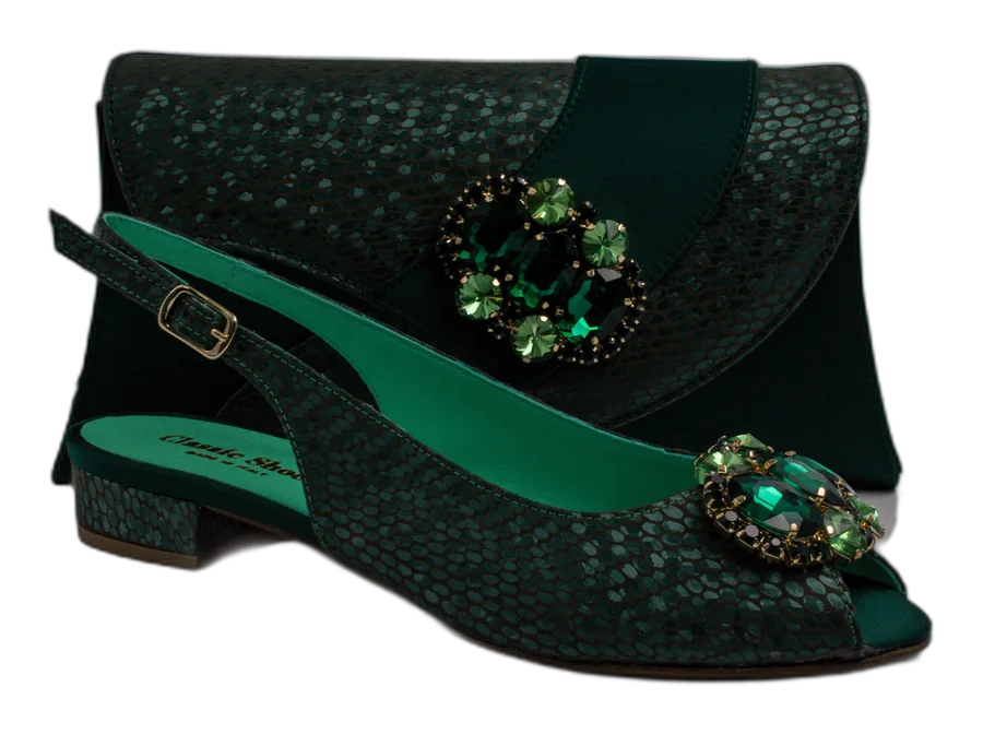 Emerald Green Scaled Mama Set