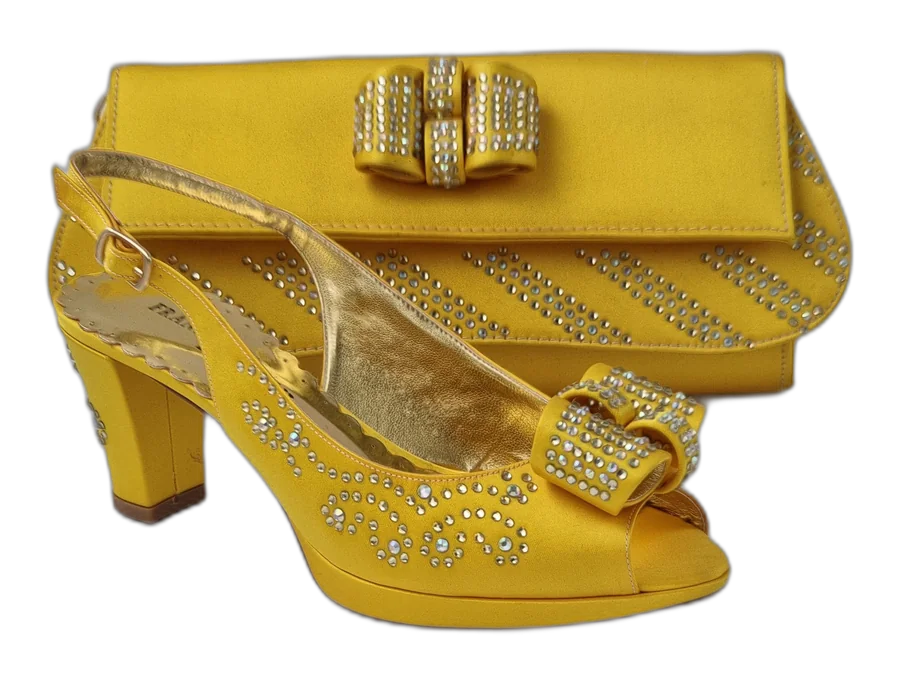 Franco Bellini Yellow 'Knotted' Set