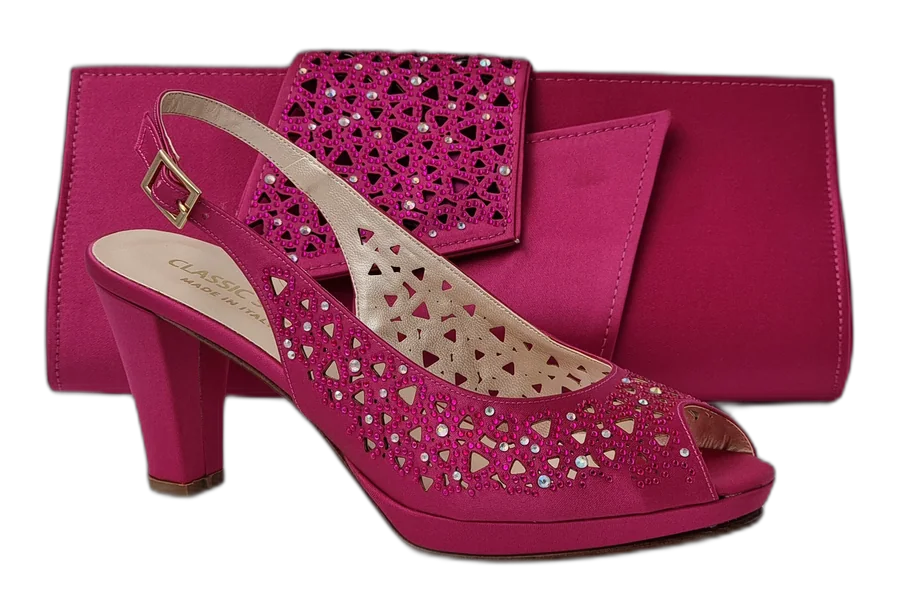 Fuchsia Pink Laser Cut High