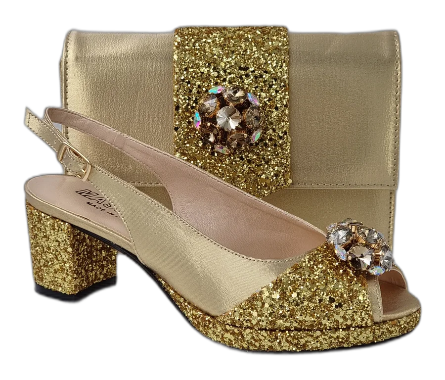 Gold Glitter Low