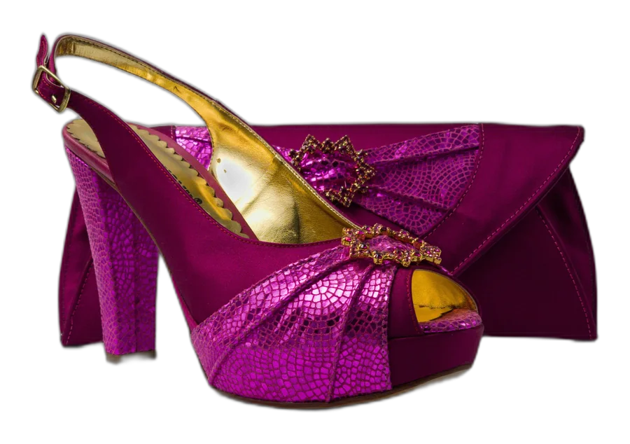 Magenta/Fuchsia Double Platform Set