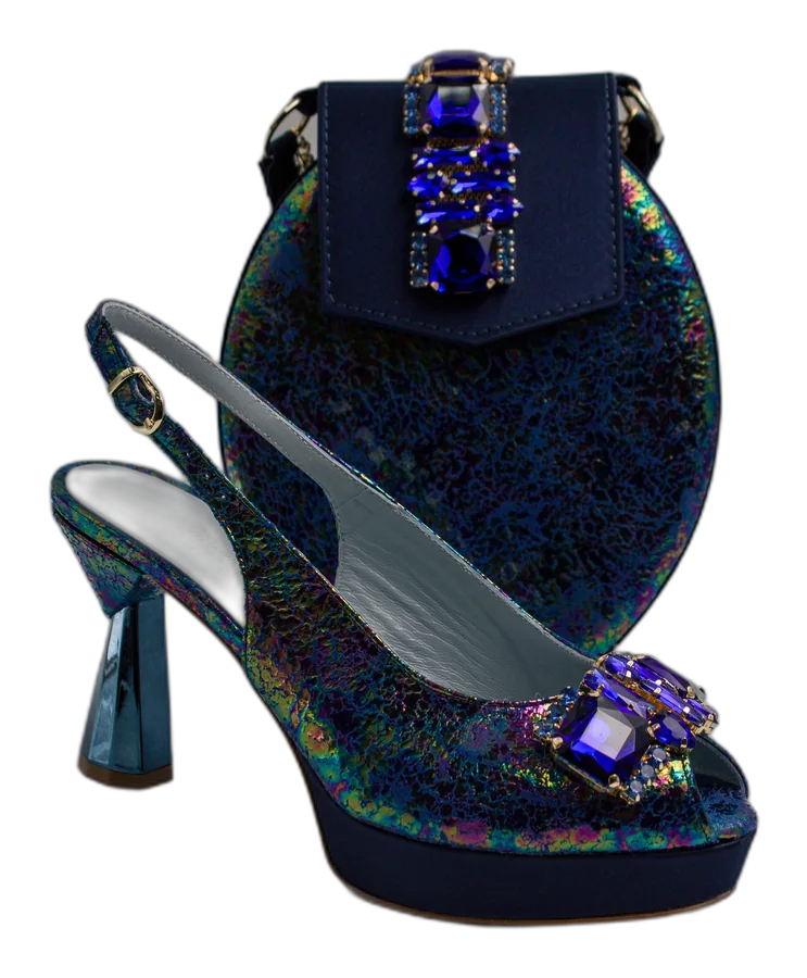 Navy Shimmer Radiance Wedge Set