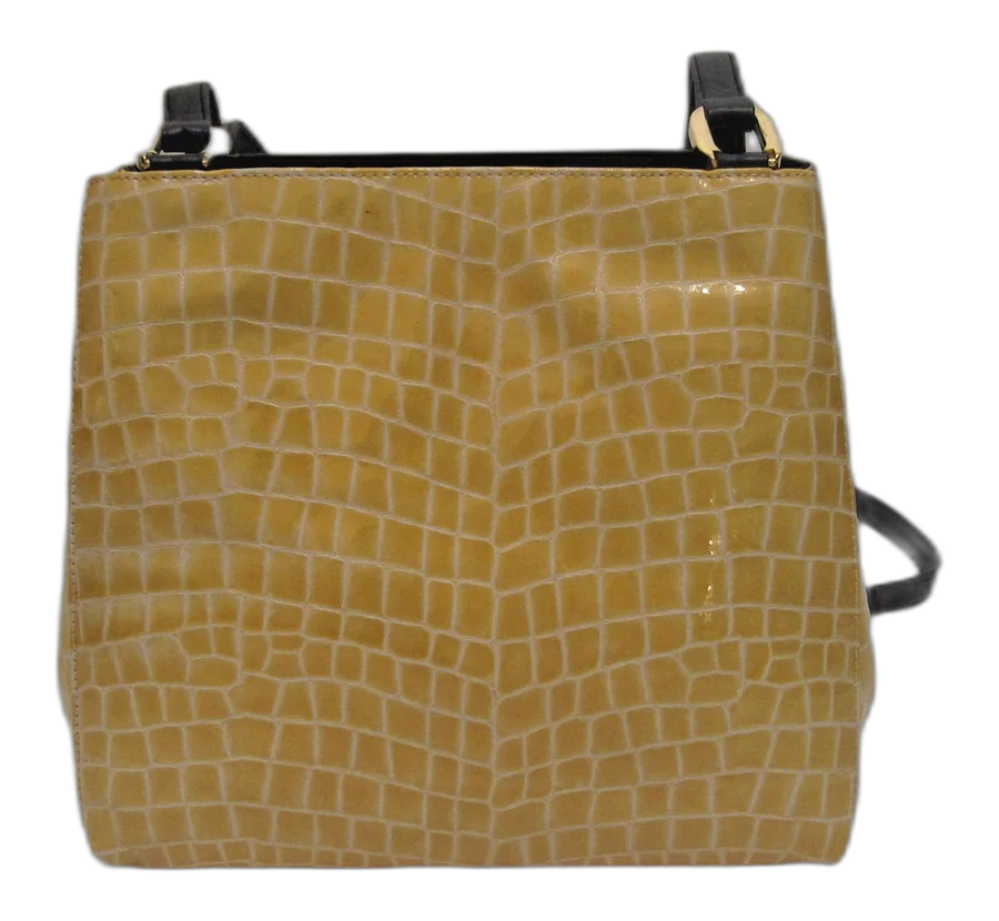 Double Strap Leather Shoulder Bag