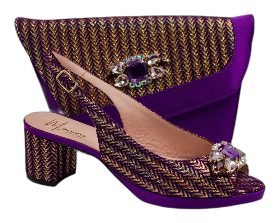 Purple/Gold Chevron Set
