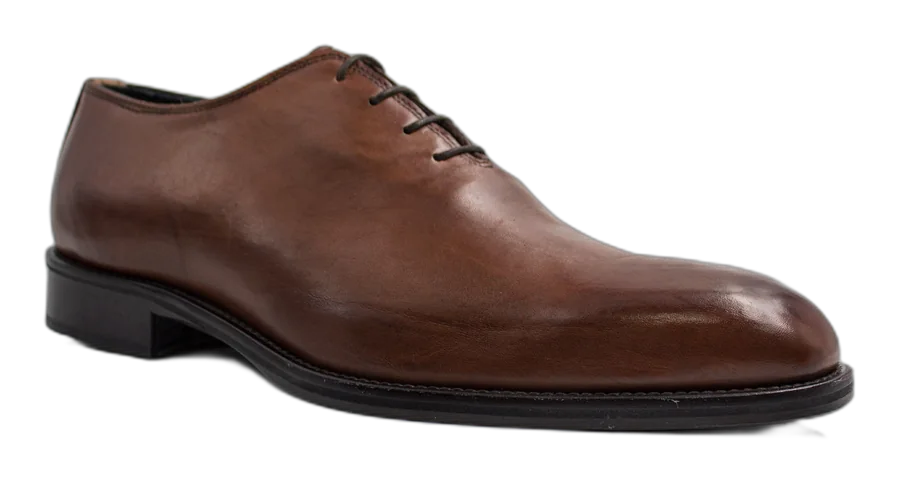 Tan Plain Derby Office Shoes