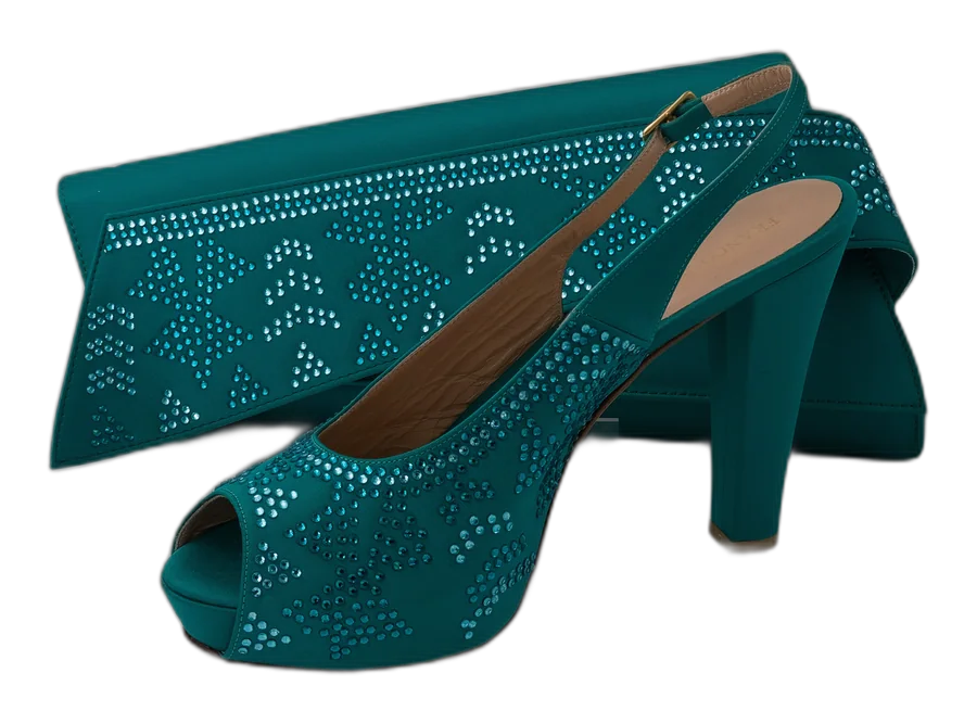 Teal Stoned Set