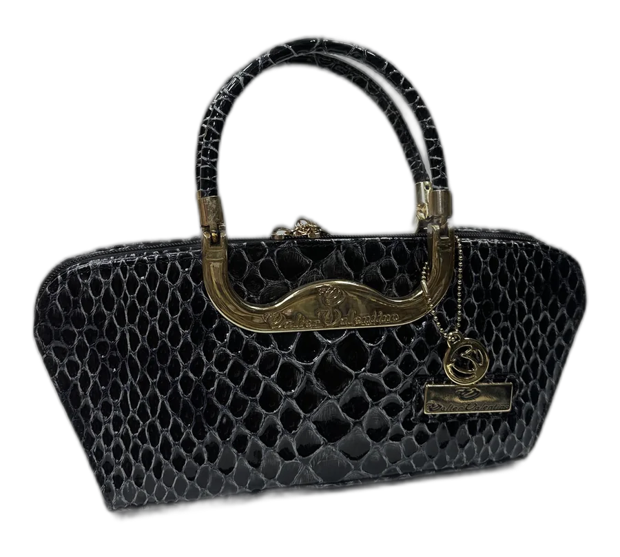 Black Valentino Handle Handbag