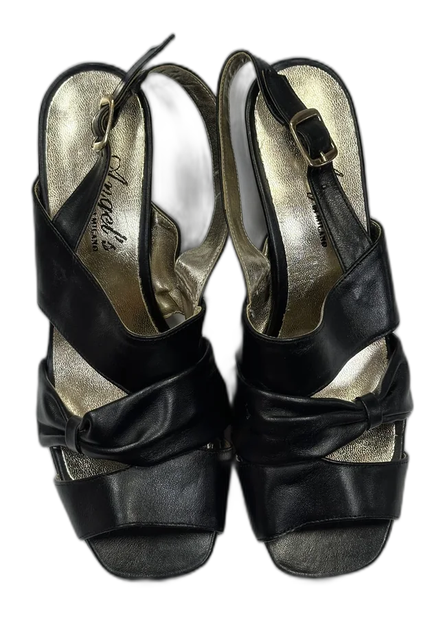 Black Knotted Strappy Sandals