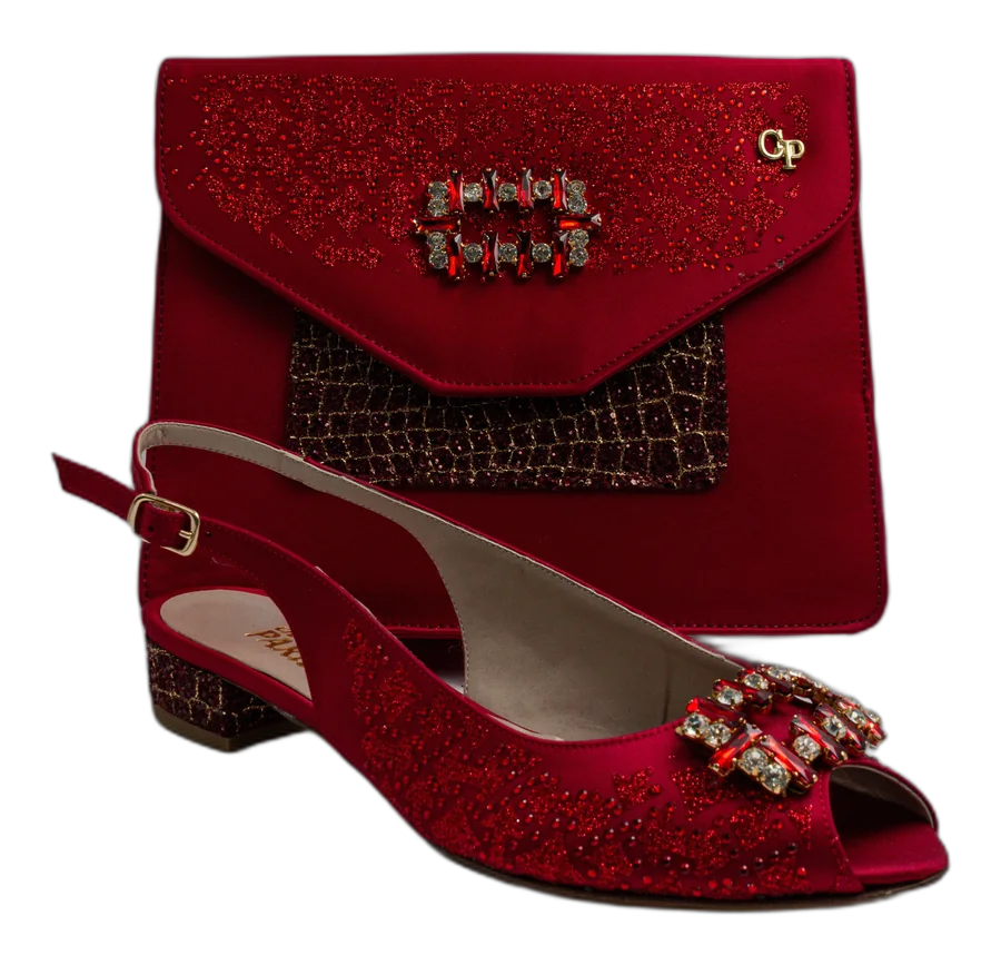 Wine/Burgandy Square Ornament Mama Set